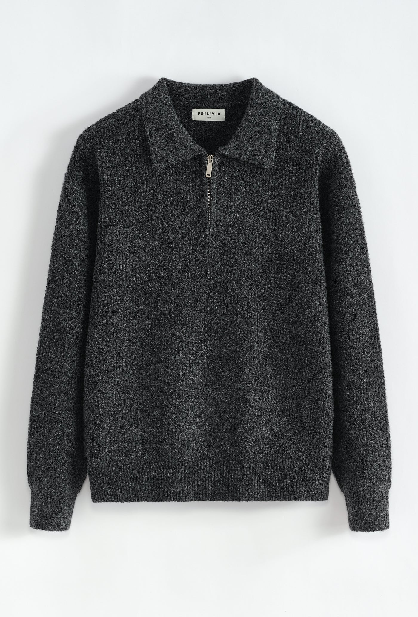 THE VITO HALFZIP POLO - BLACK