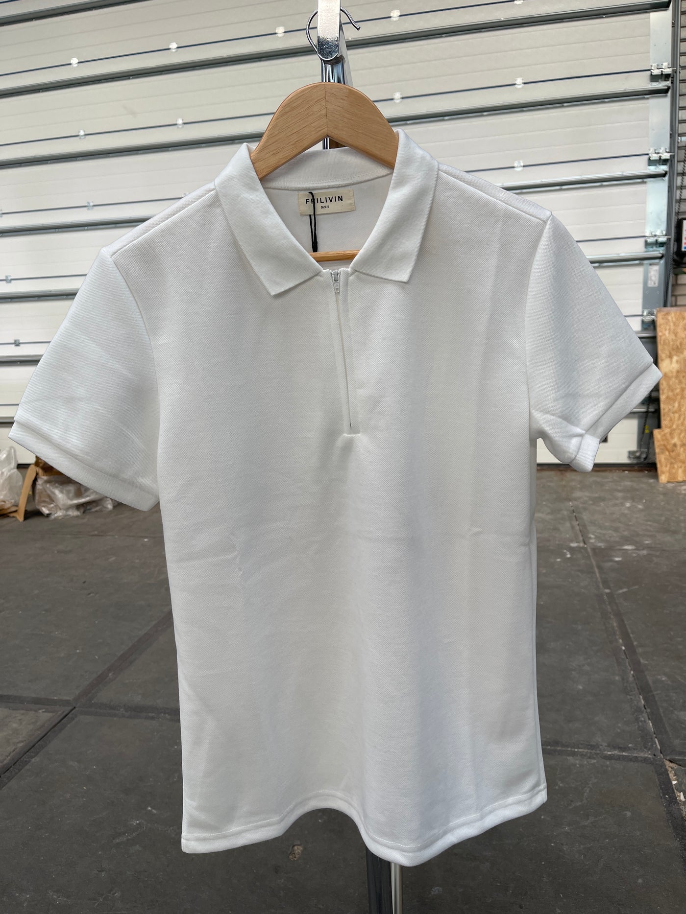 ZIP POLO - WHITE