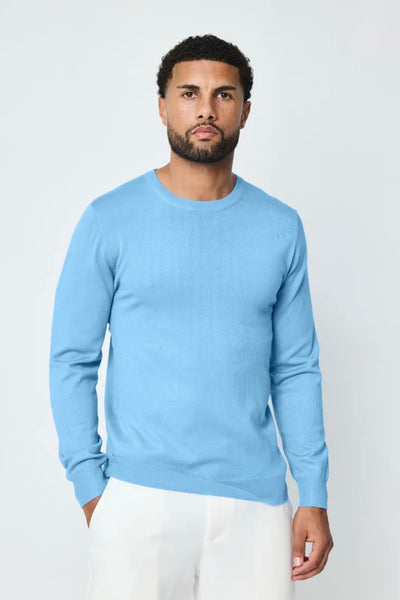 THE CREWNECK KNIT - LIGHT BLUE