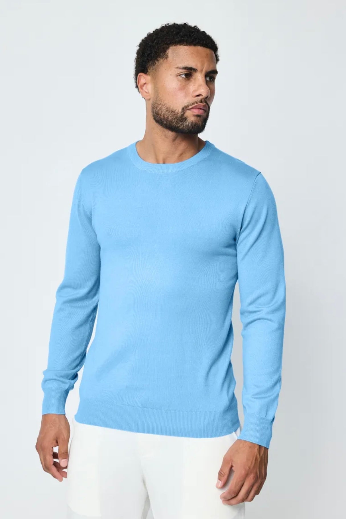 THE CREWNECK KNIT - LIGHT BLUE