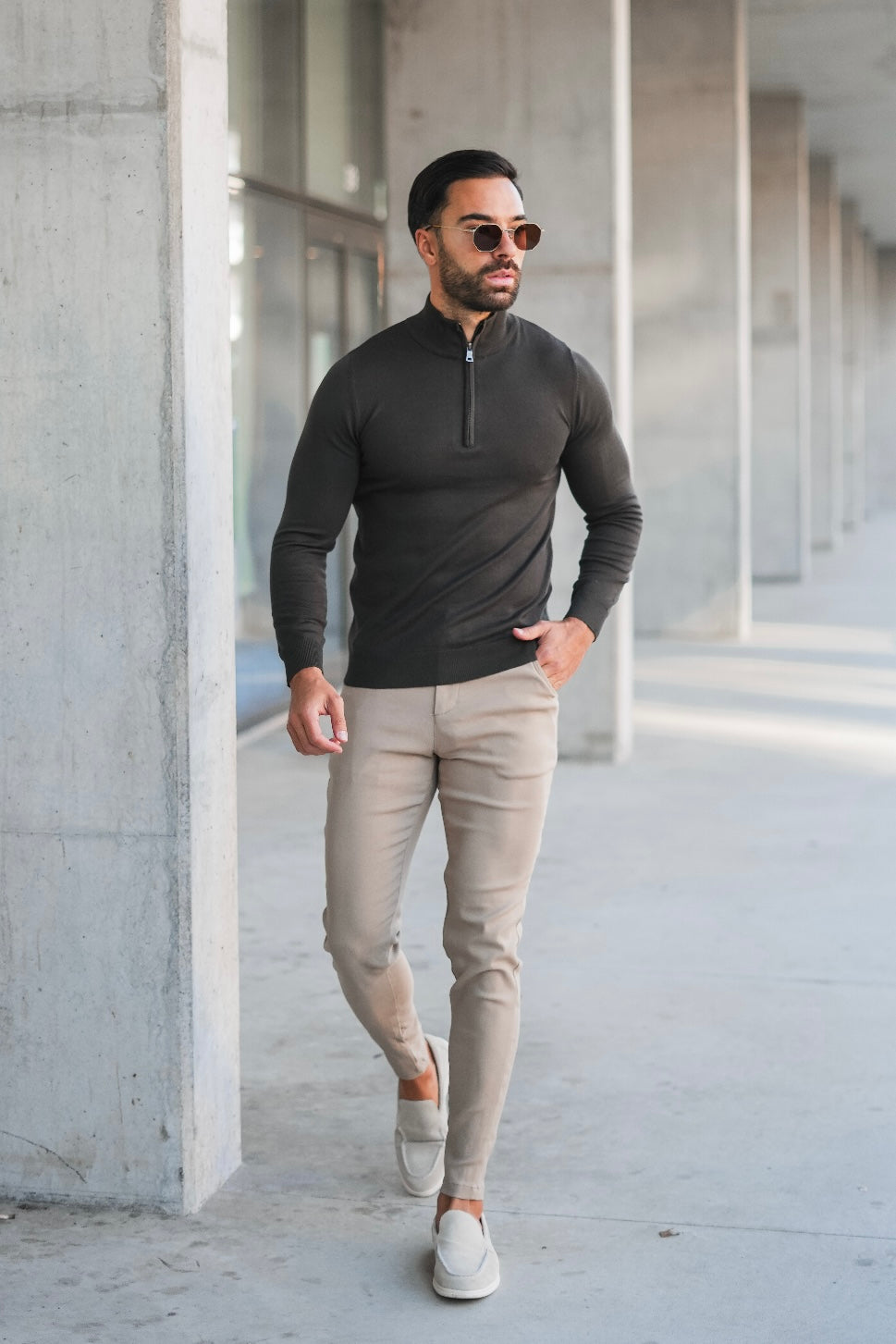 THE V1 TROUSERS - BEIGE