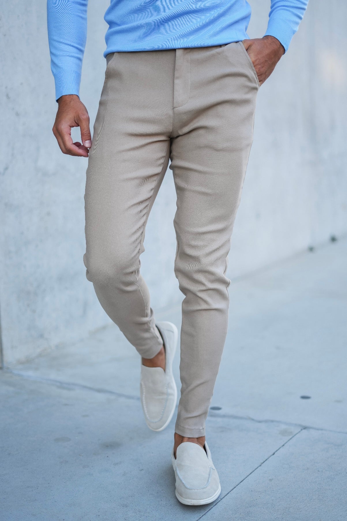 THE V1 TROUSERS - BEIGE