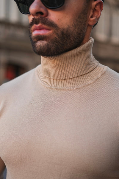 THE TURTLENECK  KNIT - BEIGE