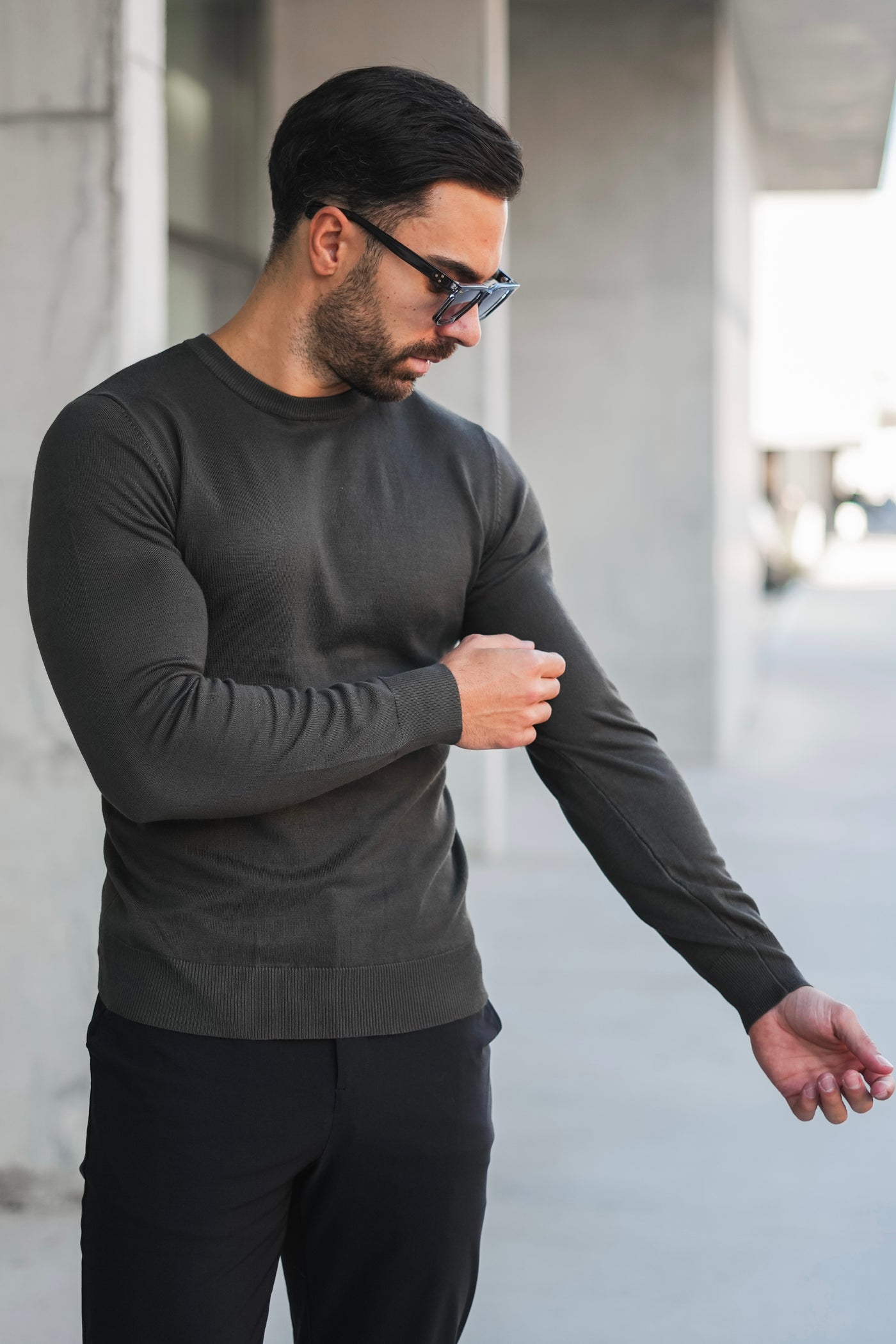 THE CREWNECK KNIT - GREEN