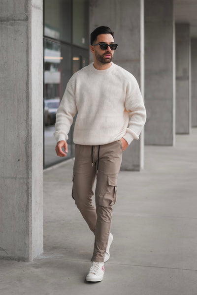 THE WOOLEN KNIT SWEATER - CREME